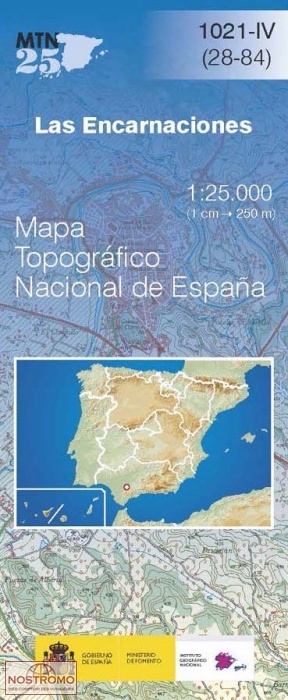 1021-4 LAS ENCARNACIONES | carte topographique CNIG
