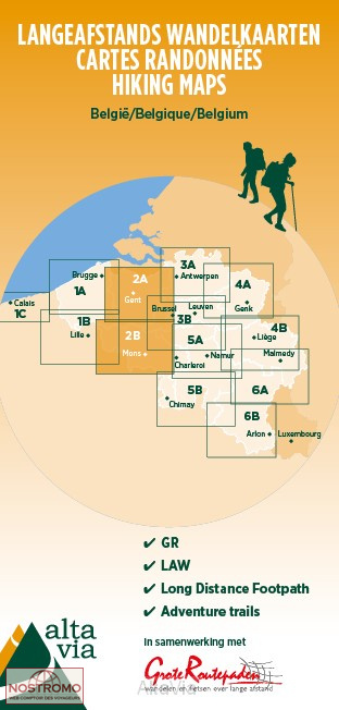 FLANDRE EST - HAINAUT 2 A-B | carte de randonnée Alta Via