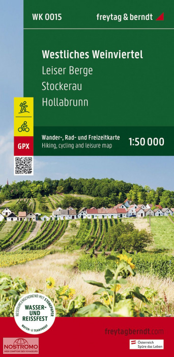 WK0015 WESTLICHES WEINVIERTEL  | Freytag & Berndt hiking map