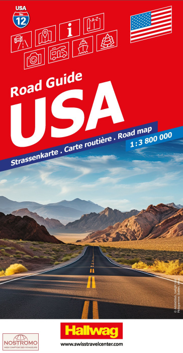 USA | carte routière Hallwag