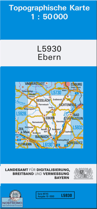 L5930 EBERN | carte topographique LDBV