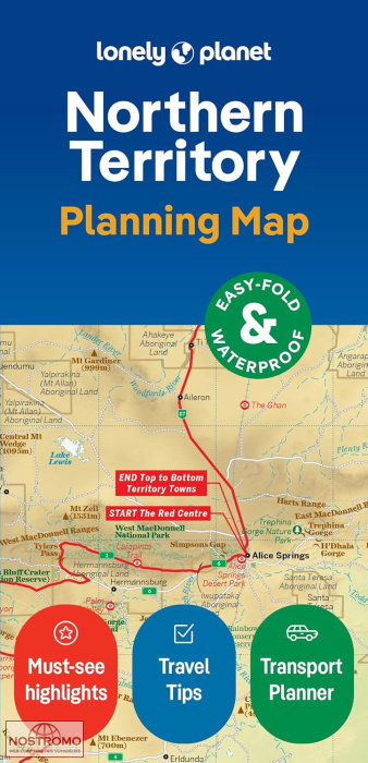 NORTHERN TERRITORY | carte touristique Lonely Planet