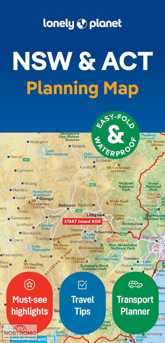 NEW SOUTH WALES & ACT | Lonely Planet travel map