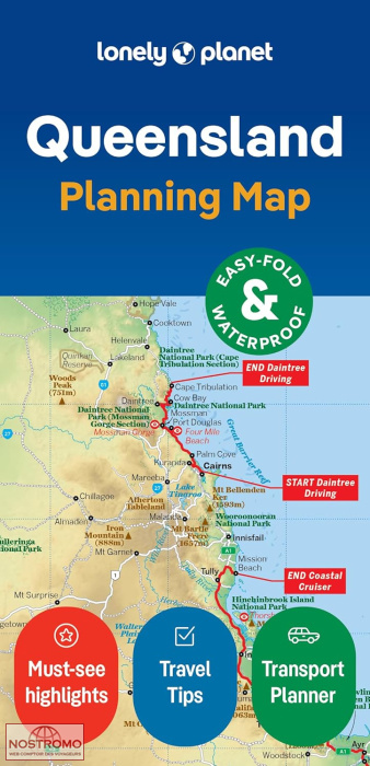 QUEENSLAND | Lonely Planet travel map