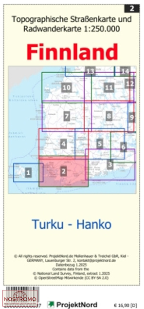 02 TURKU - HANKO | carte topographique Projektnord