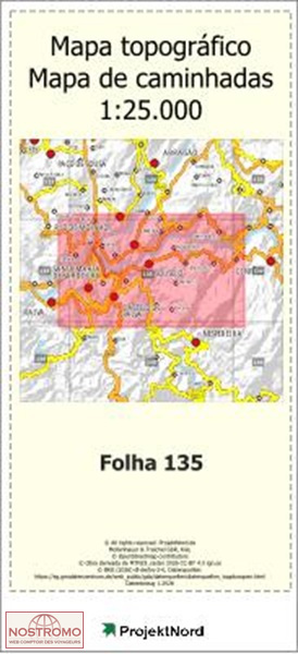 135 CASTELO DE PAIVA | carte topographique Projektnord
