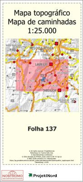 137 LAMEGO | carte topographique Projektnord