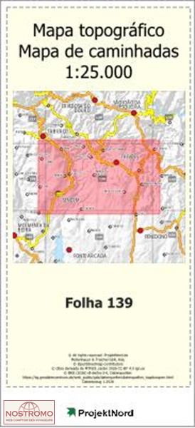 139 PAREDES DA BEIRA (SAO JOAO DA PESQUEIRA) | carte topographique Projektnord