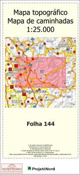 144 CANEDO (FEIRA) | carte topographique Projektnord