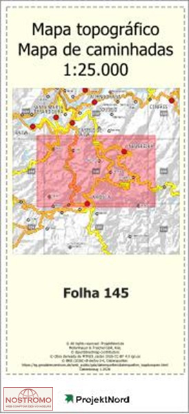 145 SANTA EULALIA (AROUCA) | carte topographique Projektnord