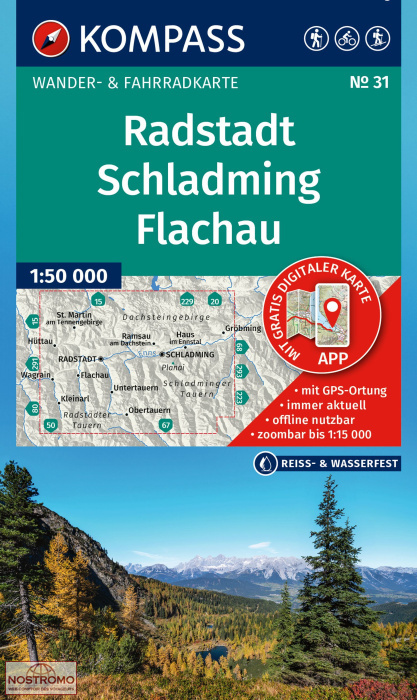 RADSTADT - SCHLADMING - FLACHAU 31 | Kompass hiking map