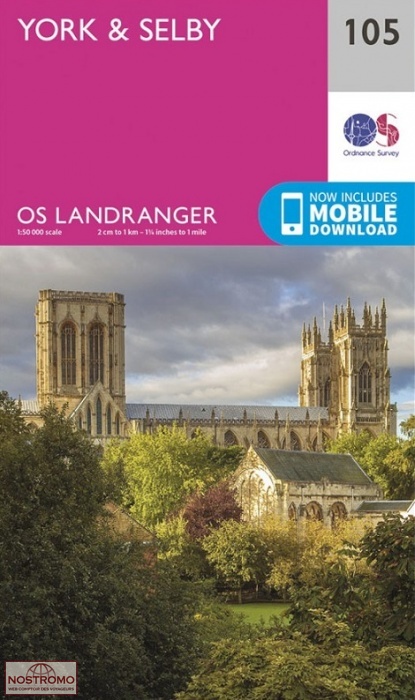 0105 YORK & SELBY | OS hiking map