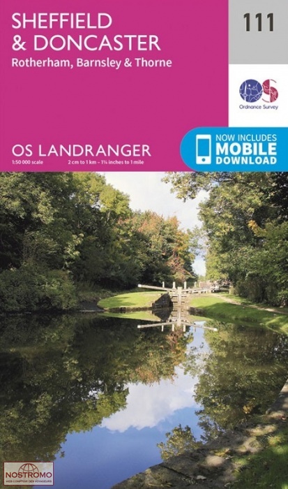 0111 SHEFFIELD & DONCASTER - ROTHERHAM & BARNSLEY | OS hiking map