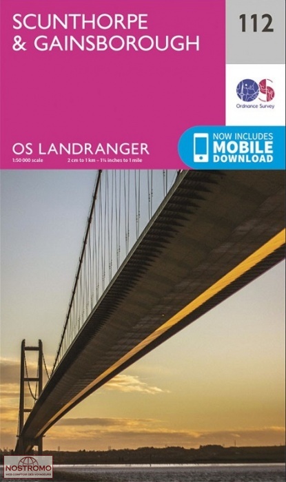 0112 SCUNTHORPE & GAINSBOROUGH | OS hiking map