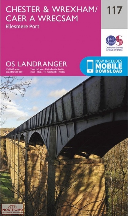 0117 CHESTER & WREXHAM - ELLESMERE PORT | OS hiking map