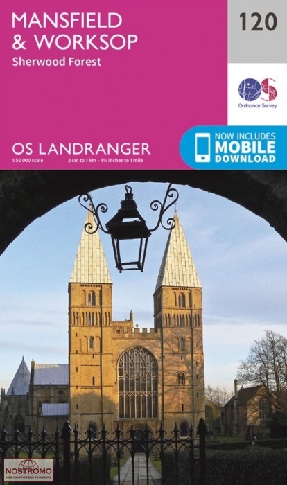 0120 MANSFIELD & WORKSOP - SHERWOOD FOREST | OS hiking map