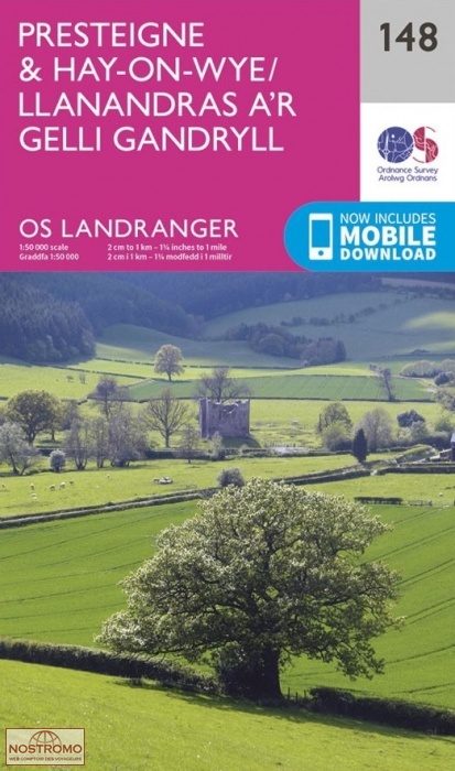 0148 PRESTEIGNE & HAY-ON-WYE | OS hiking map