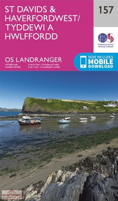 0157 ST DAVID'S & HAVERFORDWEST | OS hiking map