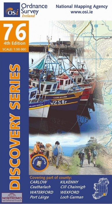 76 CARLOW - KILKENNY - WATERFORD - WEXFORD | OSI hiking map