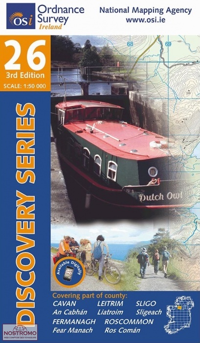 26 CAVAN - FERMANAGH - LEITRIM - ROSCOMMON - SLIGO | OSI hiking map