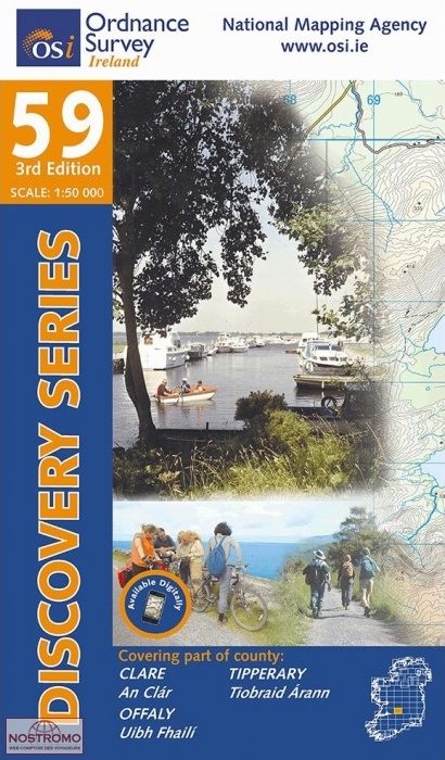 59 CLARE - OFFALY - TIPPERARY | OSI hiking map