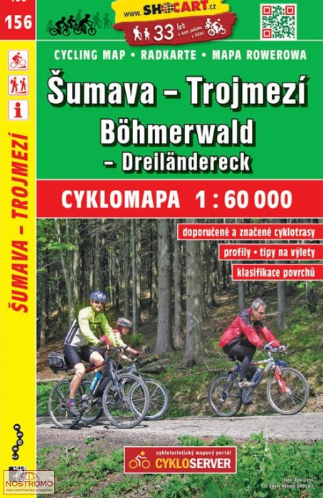 156 ŠUMAVA - TROJMEZÍ | Shocart cycling map