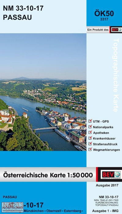 3317 PASSAU | carte topographique BEV