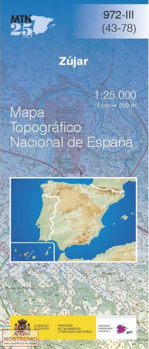 0972-3 ZÚJAR | carte topographique CNIG
