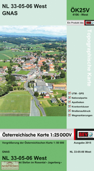 4106-WEST GNAS | carte topographique BEV