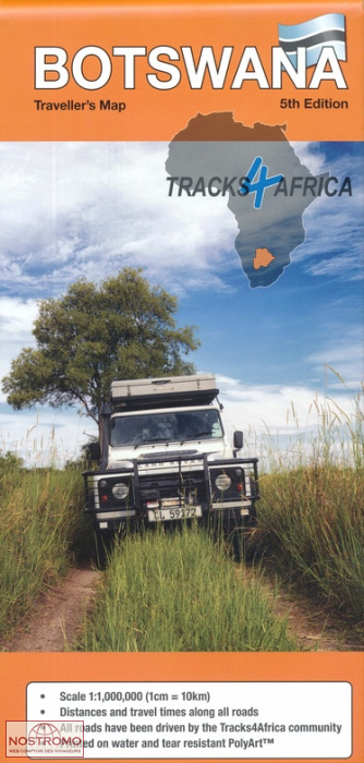 BOTSWANA | carte touristique Tracks4africa