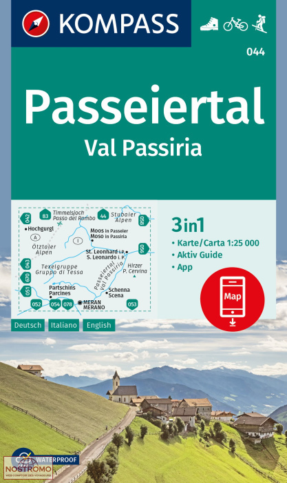 PASSEIERTAL / VAL PASSIRIA 044 | Kompass hiking map