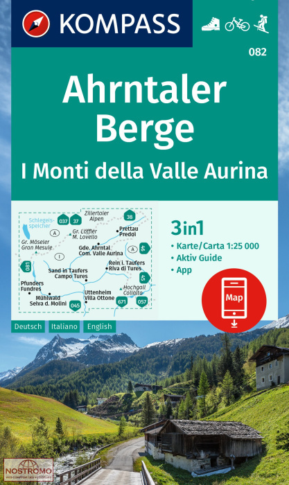 AHRNTALER BERGE 082 | Kompass hiking map