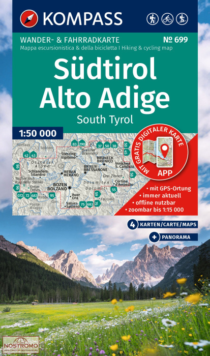 699 SÜDTIROL / ALTO ADIGE | Kompass hiking maps