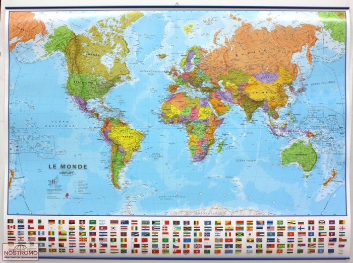 LE MONDE 1/30 - POLITIQUE | Maps International wall map
