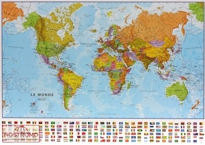 LE MONDE 1/40 - POLITIQUE | Maps International wall map