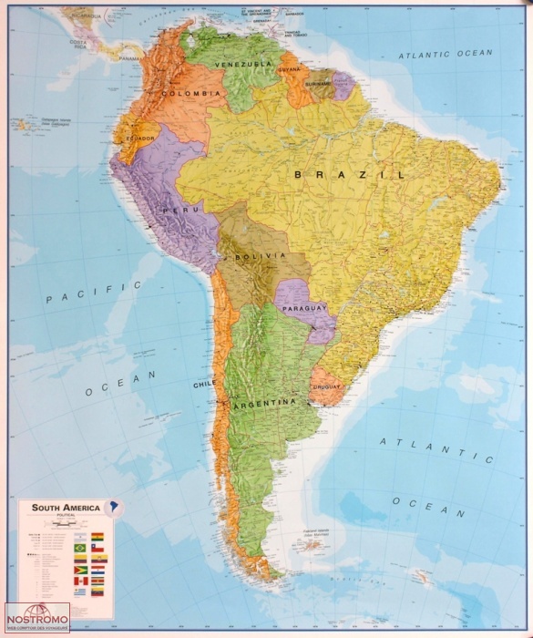 AMÉRIQUE DU SUD | carte murale Maps International