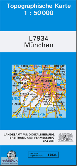 L7934 MÜNCHEN | carte topographique LDBV