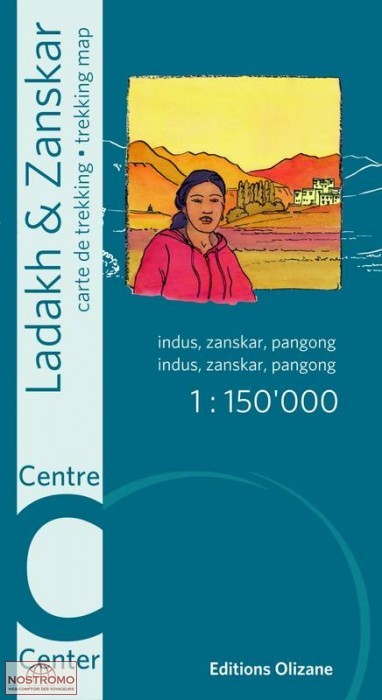 LADAKH - ZANSKAR CENTRE | carte de trekking Olizane