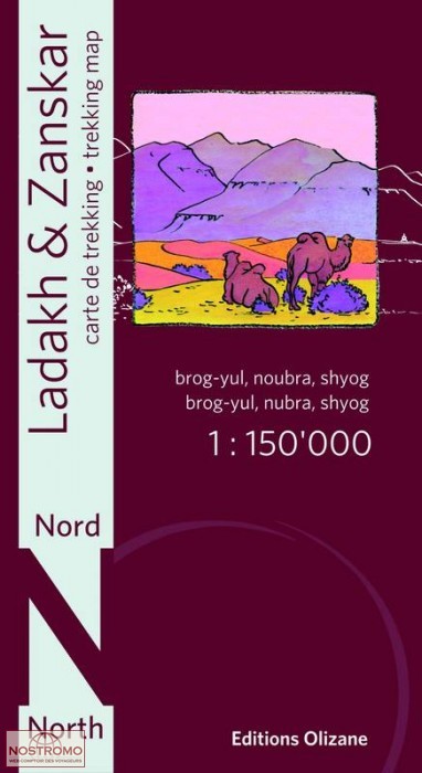 LADAKH - ZANSKAR NORD | carte de trekking Olizane