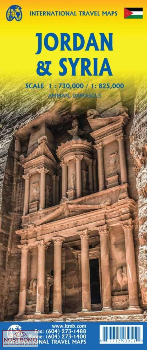 JORDANIE - SYRIE | carte touristique ITMB