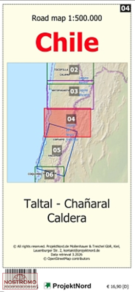 04 TALTAL - CHANARAL - CALDERA | carte topographique Projektnord