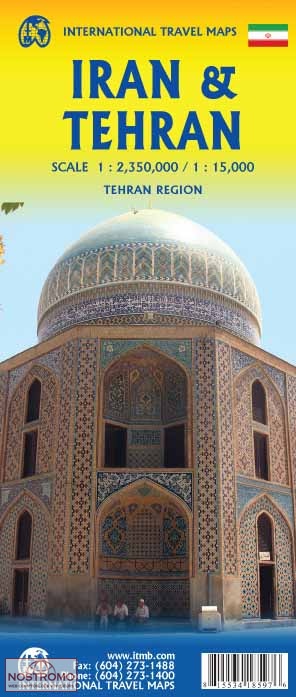 IRAN & TÉHÉRAN | carte touristique ITMB