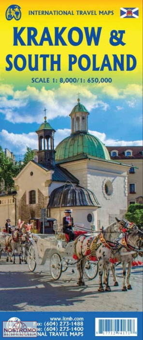 CRACOVIE - POLOGNE DU SUD | plan de ville ITMB