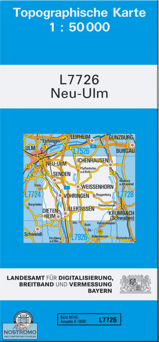 L7726 NEU-ULM | carte topographique LDBV