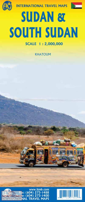 SOUDAN - SUD SOUDAN | carte touristique ITMB