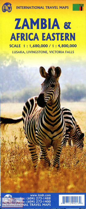 ZAMBIE & AFRIQUE ORIENTALE | carte touristique ITMB