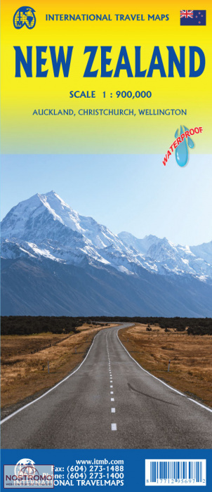 NOUVELLE-ZÉLANDE | carte touristique ITMB