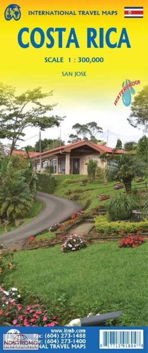 COSTA RICA | carte touristique ITMB