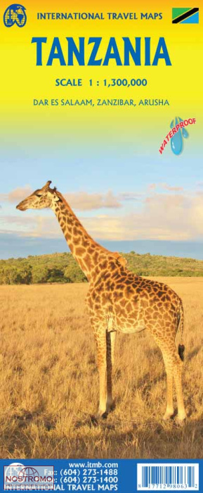 TANZANIE | carte touristique ITMB