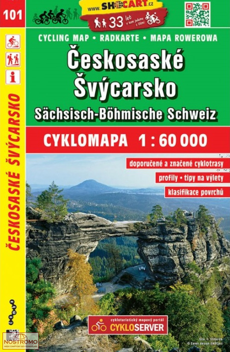 101 ČESKOSASKÉ ŠVÝCARSKO | Shocart cycling map